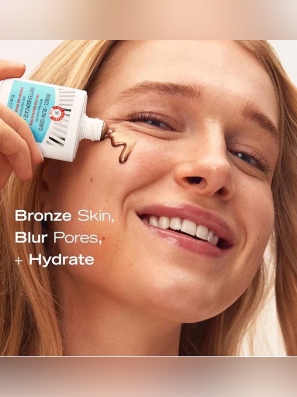 First Aid Beauty Bronze + Glow Tinted Face Drops - Hydrating Bronze Glow